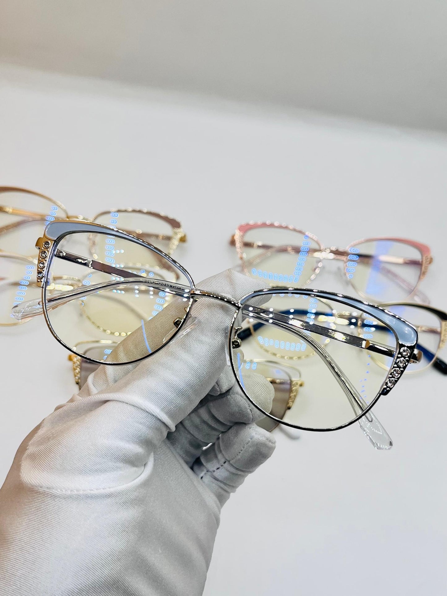 Lunettes anti reflet Cat-eye glamour