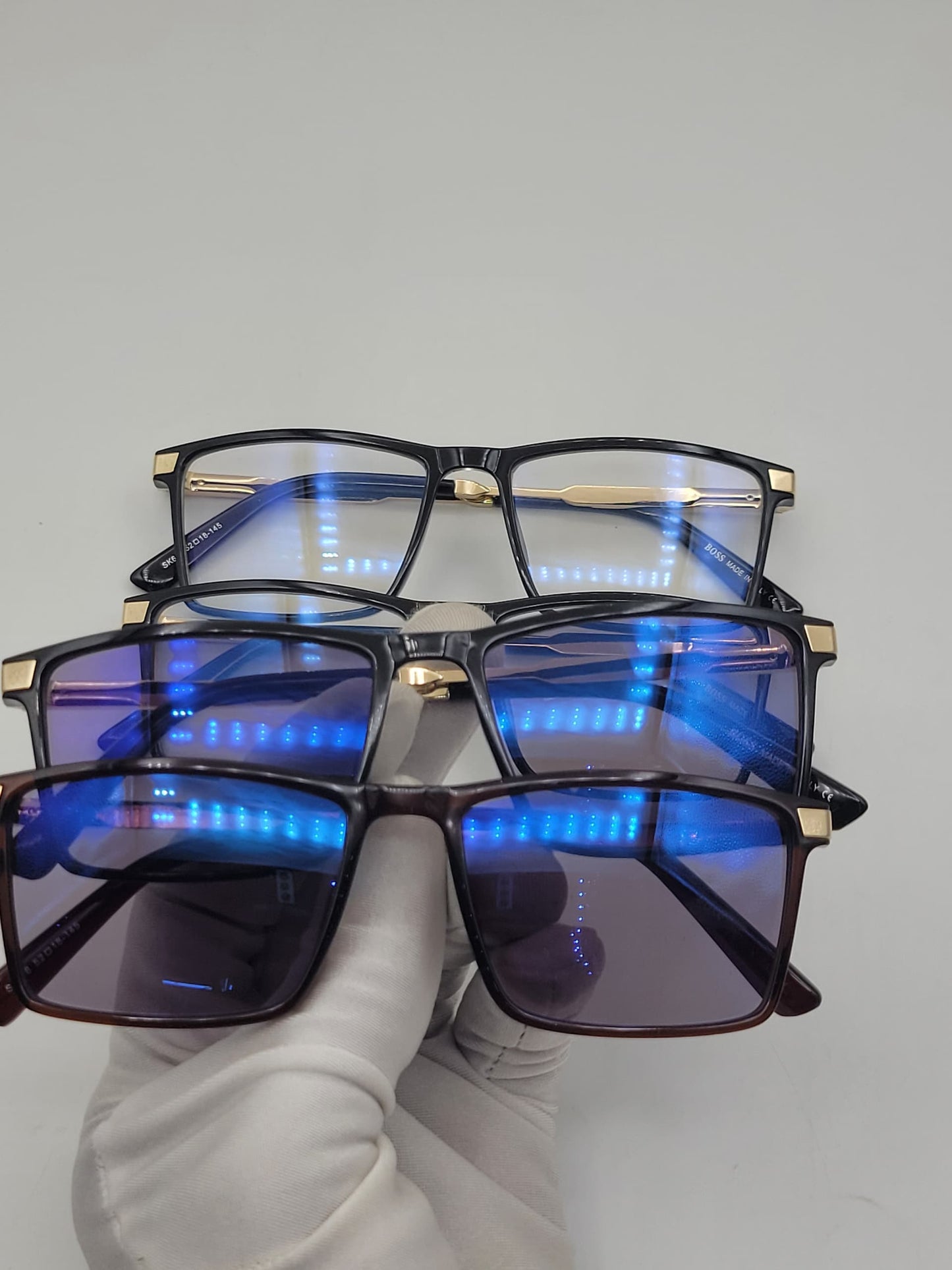 Lunettes anti reflet rectangulaire