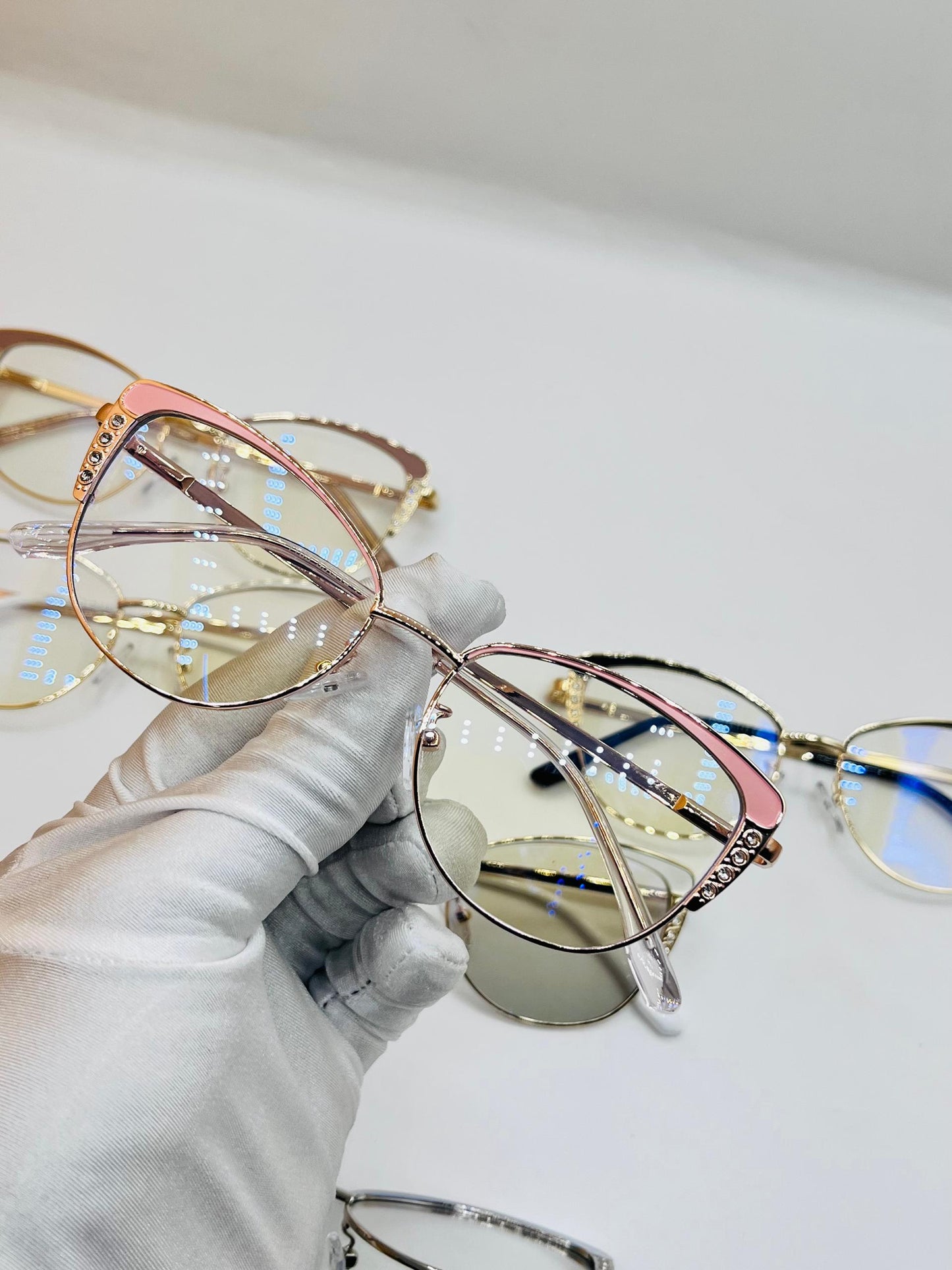 Lunettes anti reflet Cat-eye glamour