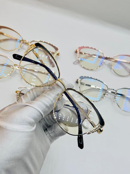 Lunettes anti reflet Cat-eye glamour