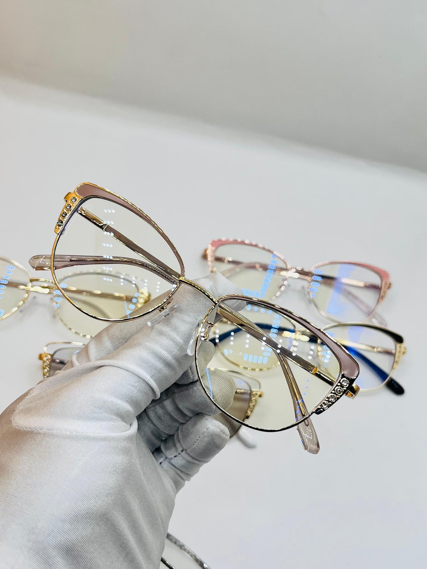 Lunettes anti reflet Cat-eye glamour